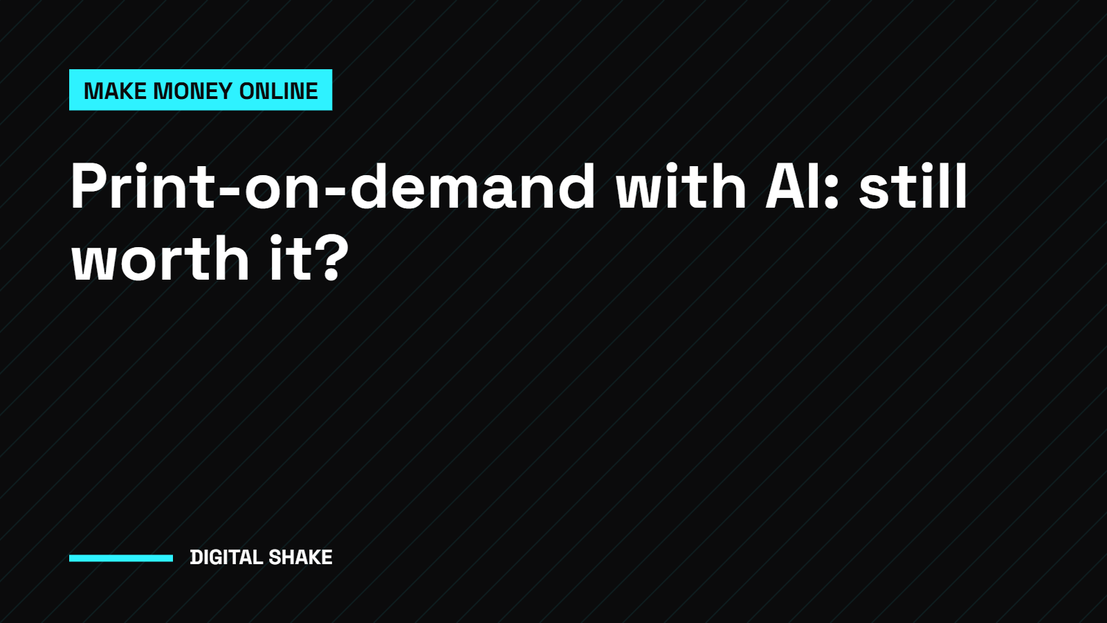 Print-on-Demand With AI Designs: Is It Still Worth It?