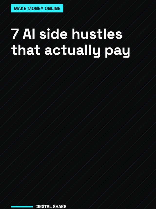 7 AI side hustles that actually pay
